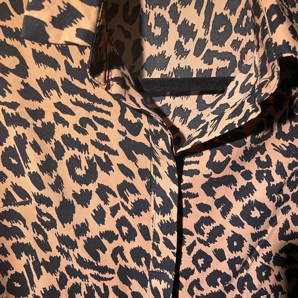 MISSGUIDED A Line Babydoll Dress Leopard Oversized - Picture 9 of 9